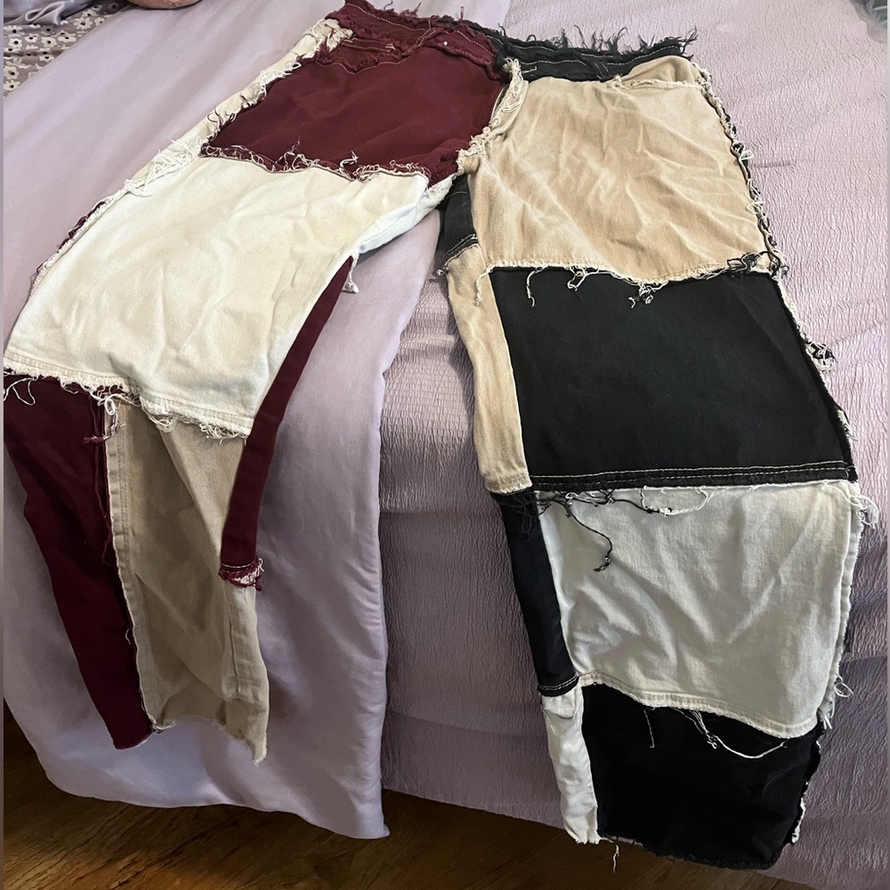 Patchwork pants